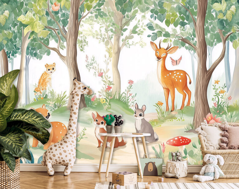 Wall Mural: Forest Animals