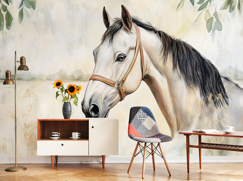 Fototapete: Balts Zirgs