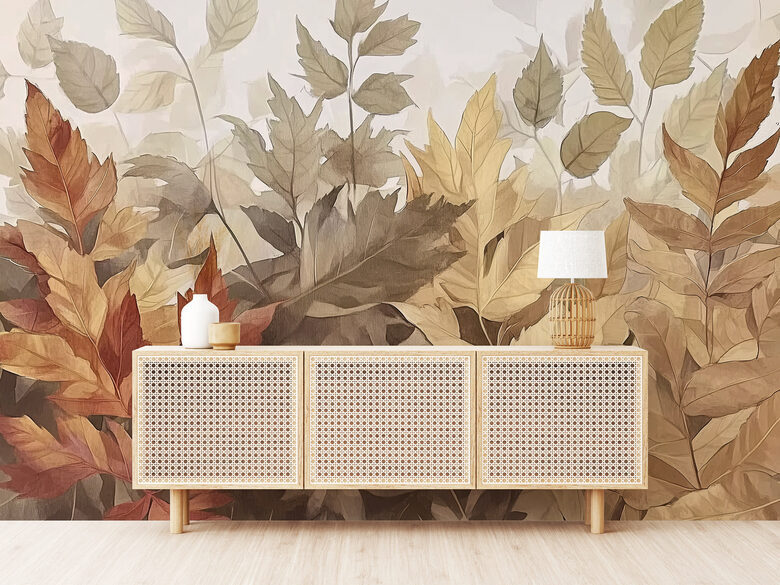 Fototapete: Gleznotas Rudens Lapas