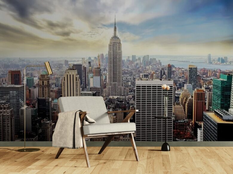 Fototapete: Empire State Building Un Manhetenas Panorāma