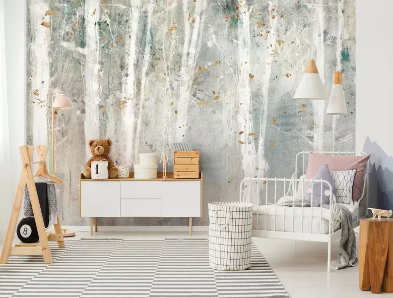 Fototapete: Abstrakts Bērzu Mežs 