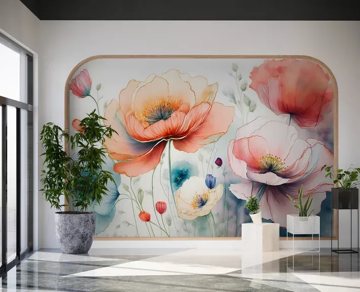 Фотообои: Крупные маки