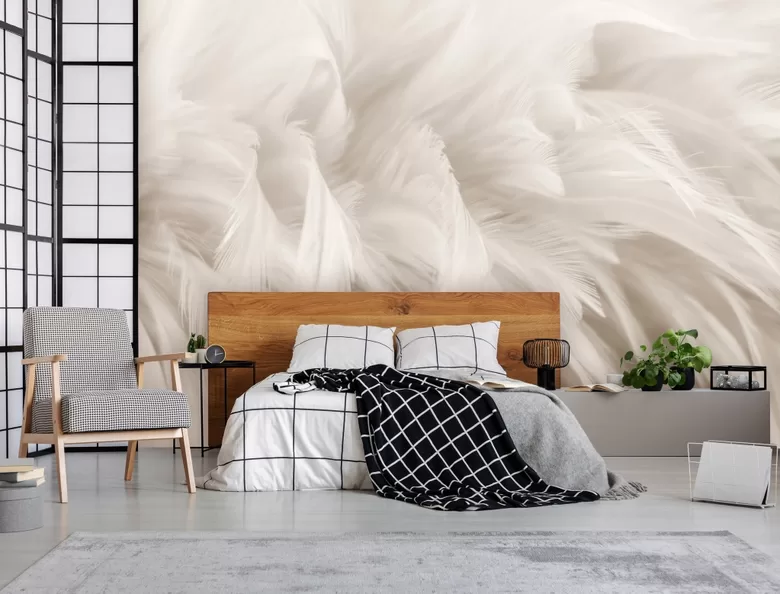 Wall Mural: Soft Feathers
