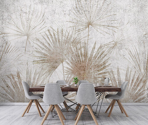 Фотообои: Нейтральные Пальмовые Листья