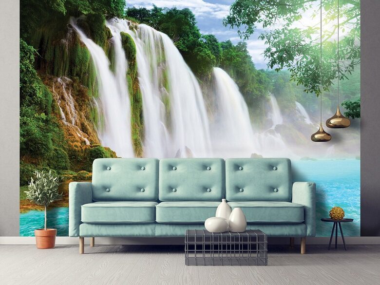Wall Mural: Tropical Waterfall 