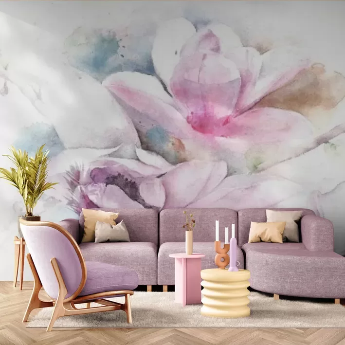 Фотообои: Акварельные цветы