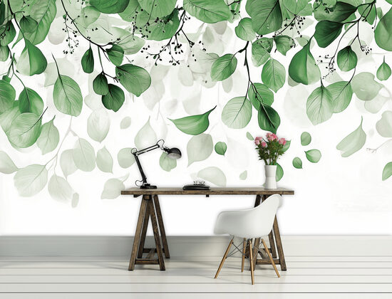 Fototapete: Zaļas Caurspīdīgas Lapas