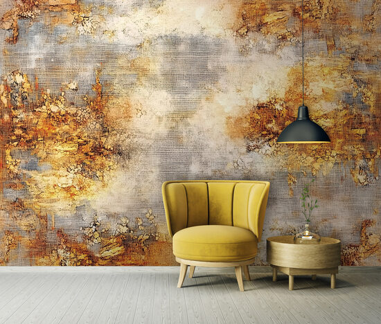 Fototapete - Abstrakta audekla tekstūra ar zelta akcentiem (Kods:15588)