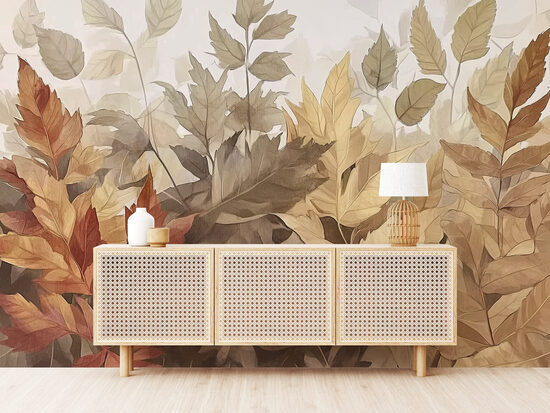 Fototapete - Zelta tropu lapas (Kods:15618)