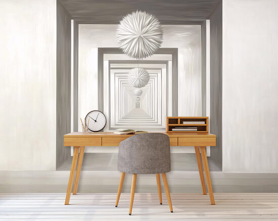 Fototapete - Monohromais tunelis (Kods:15619)