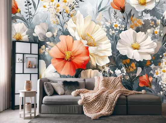 Fototapete - Ziedu gleznojums (Kods:15626)