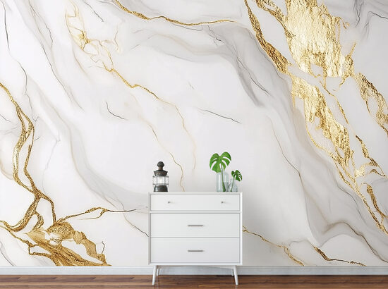 Fototapete - Baltais marmors (Kods:15636)