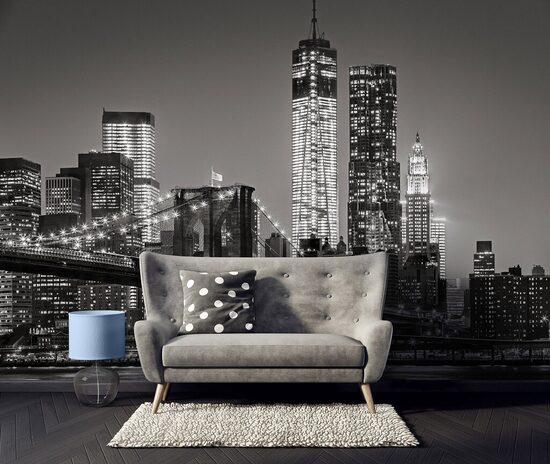 Fototapete: Bruklinas Tilts Un Ņujorkas Panorāma 