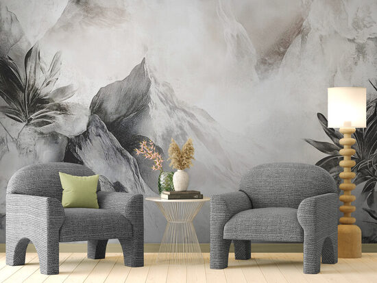 Fototapete: Abstrakts Kalnu Zīmējums