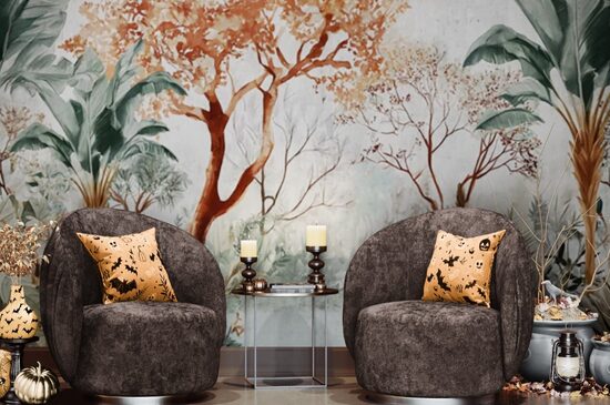 Fototapete: Tropu Koks Un Banānu Lapas