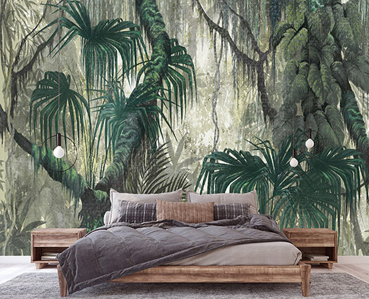 Fototapete: Mistiski Ilustrēti Džungļi 