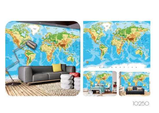Fototapete - pasaules karte (Kods: PL 15329)