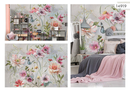 Fototapete - smalkais ziedu stils (Kods: PL 14919)