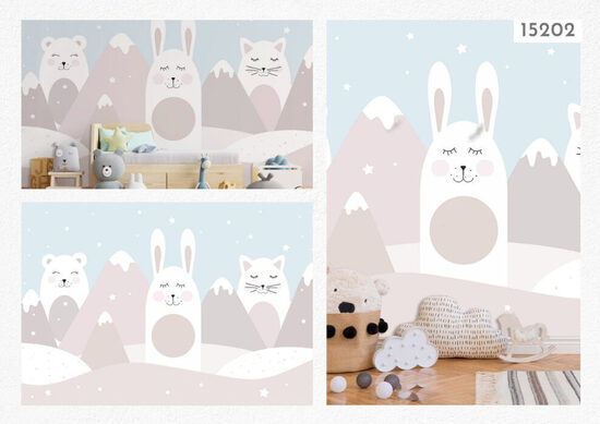 Fototapete - zaķīši starp kalniem (Kods: PL 15202)