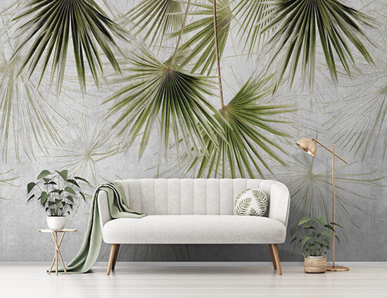 Fototapete: Intensīvi Zaļas Palmu Lapas