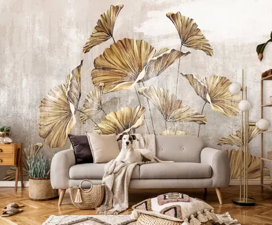 Fototapete: Stilizētas Lotosa Lapas