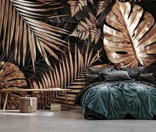 Fototapete: Zelta Tropiskās Lapas 