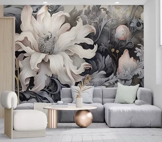 Fototapete: Krēmbalts Zieds 