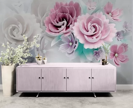 Fototapete: 3D Efekta Rozes