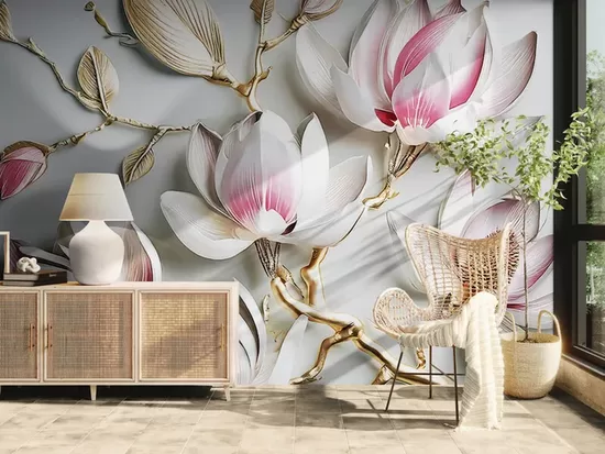 Fototapete: Magnolija 3d gaiša
