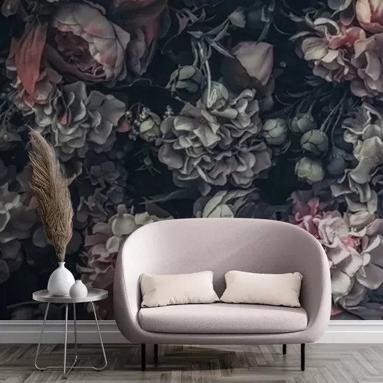 Fototapete: Tumšās puķes