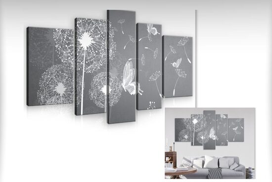 Kanvas Komplekts: Pienenes un Tauriņi 