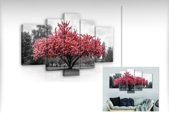 Kanvas Komplekts: Ziedošs Koks