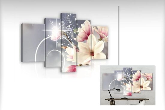 Kanvas Komplekts: Magnolijas Ziedi 