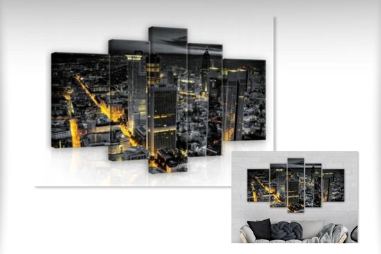 Kanvas Komplekts: Nakts Pilsēta