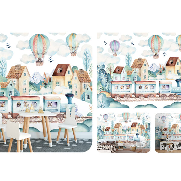 Photo wallpaper that will make children feel like they are in a real fairy tale city