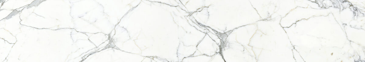 Stikla panelis (ID 4352): Balta marmora virsma ar izteiktām, pelēkām dzīslām 